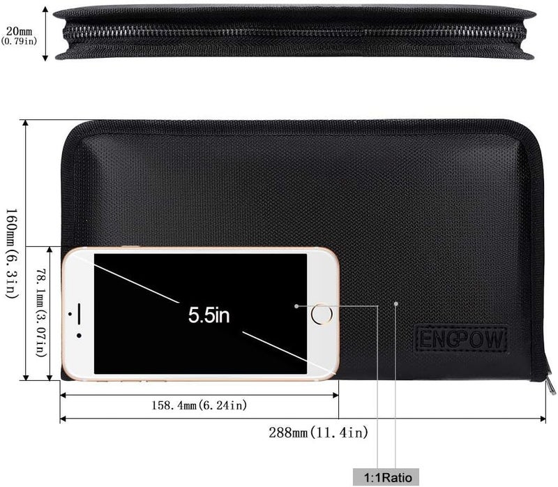 ENGPOW Expanding File Folder (11.4"x6.7") A5 Size Document Organizer Fireproof Money Bag 13 Pockets Zipper Closure Portable Filing Wallet Holder Storage for Check,Bill,Receipts,Tickets - Image 3
